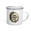 COÑO, PRIMERO CAFÉ Enamel Mug – Boricua | PaisaRican