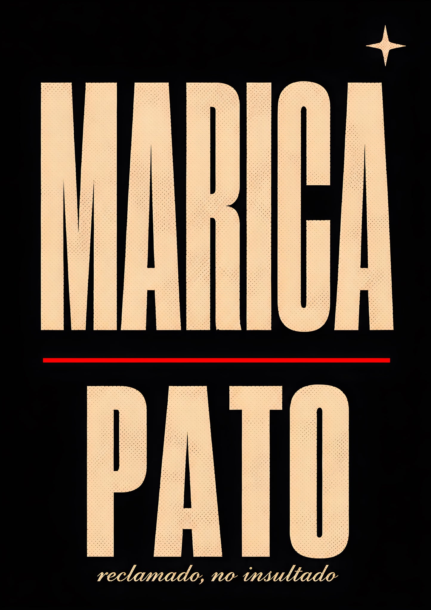 marica pato poster — diseño exclusivo PaisaRican cartel revolucionario latino HD