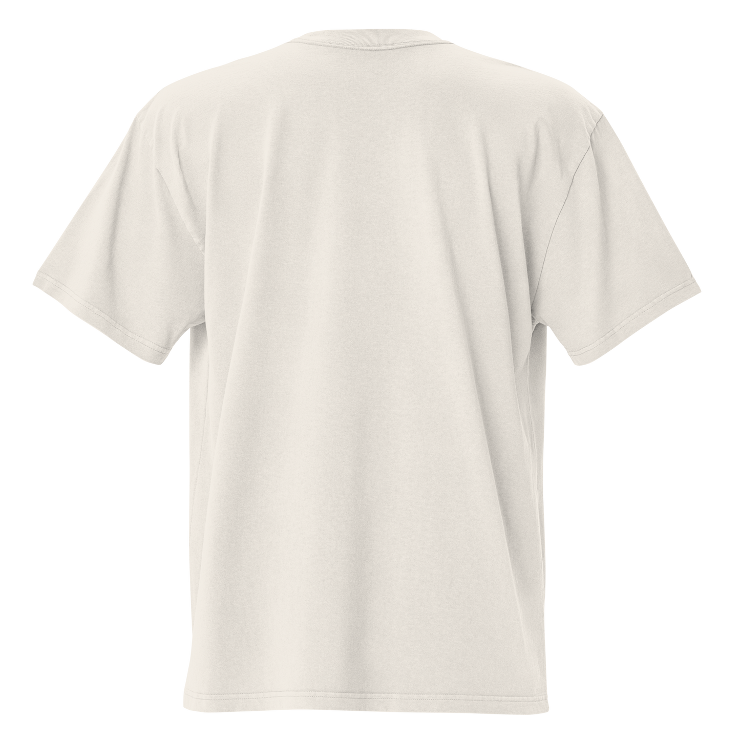 Camiseta oversized faded BONE/CREMA con texto "AY BENDITO" — streetwear cultural boricua PaisaRican