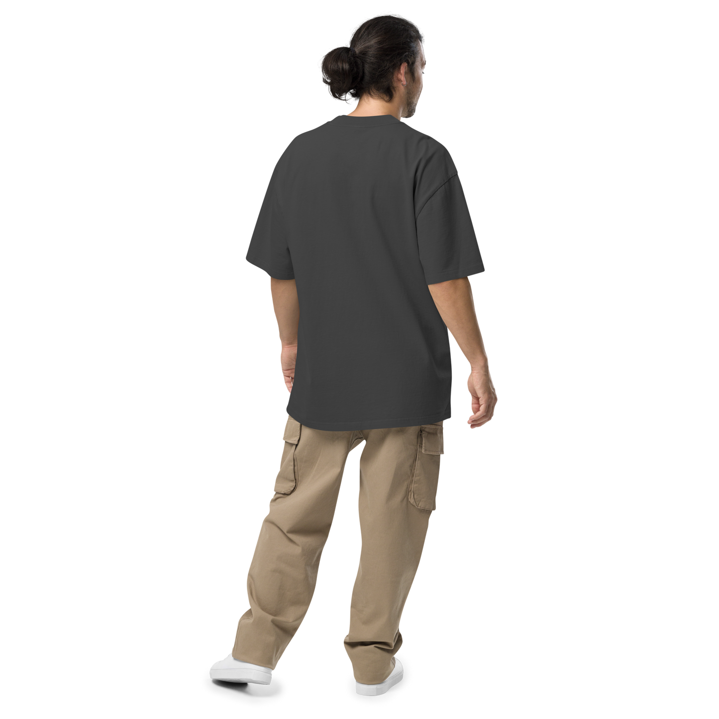 Camiseta oversized faded negra con texto "COQUÍ PARCE" — streetwear fusión boricua-paisa PaisaRican