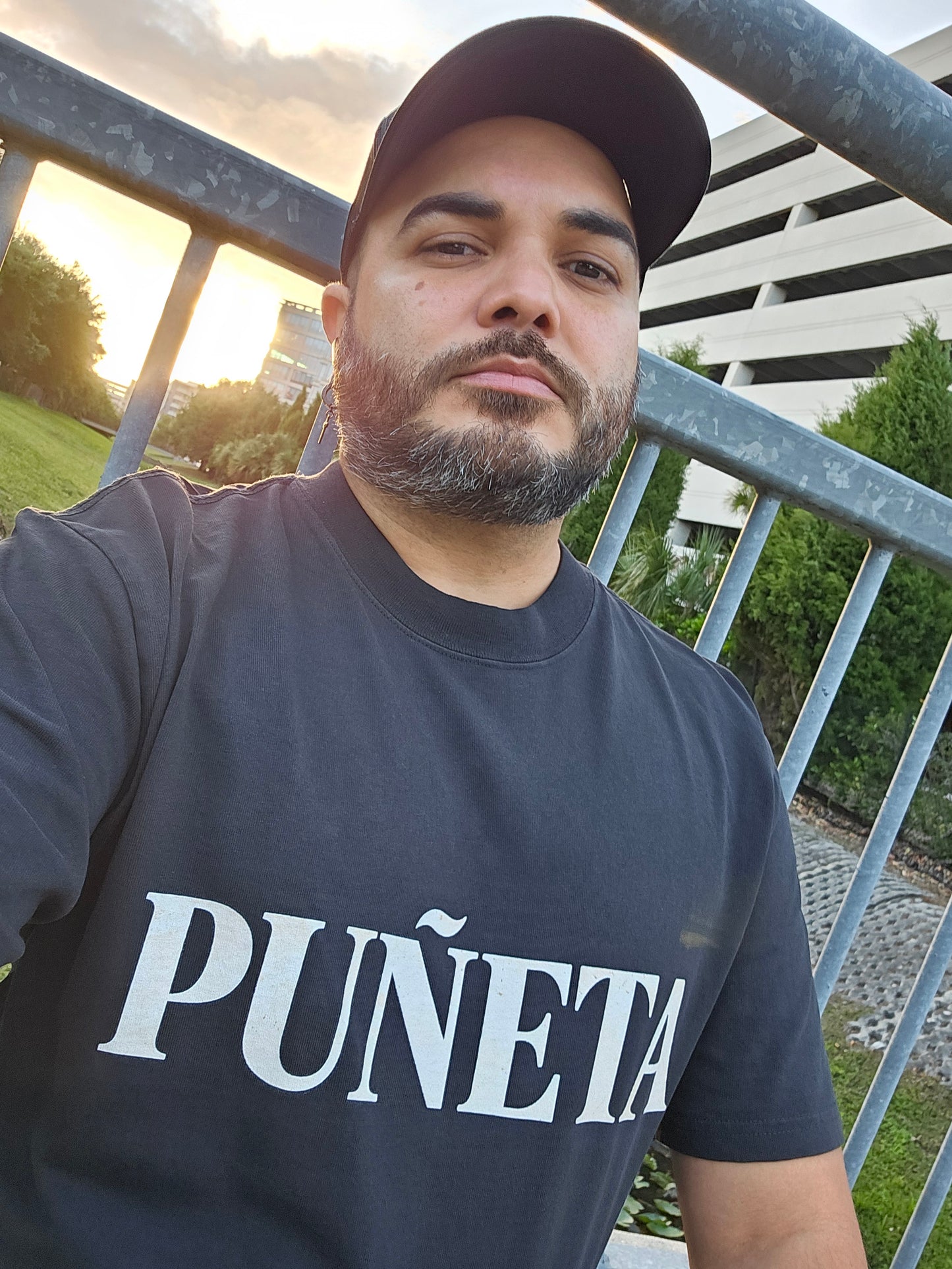 PUÑETA Oversized Faded Tee — fit oversized charcoal
