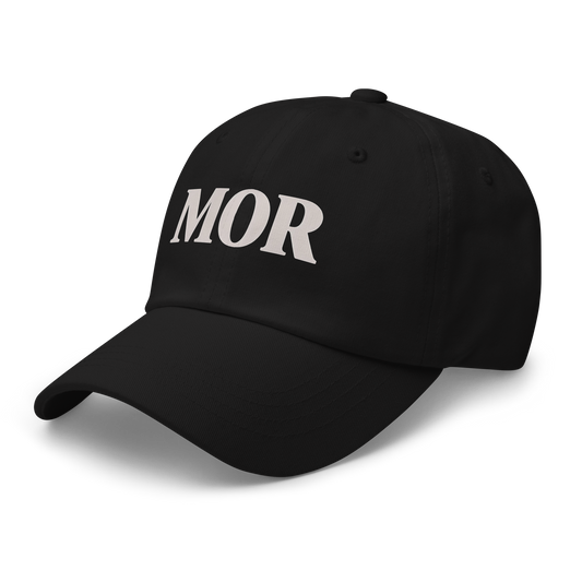 Dad hat negro MOR — jerga paisa colombiana bordada, gorra streetwear cultural Antioquia PaisaRican