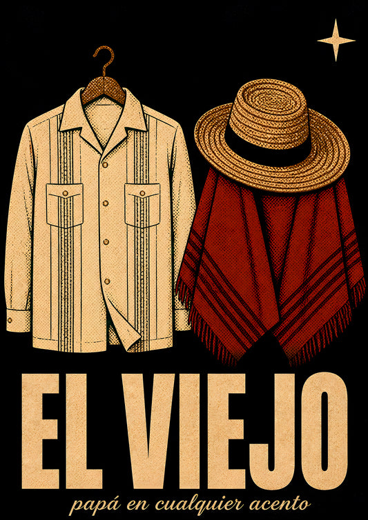 el viejo guayabera poster — diseño exclusivo PaisaRican cartel revolucionario latino HD