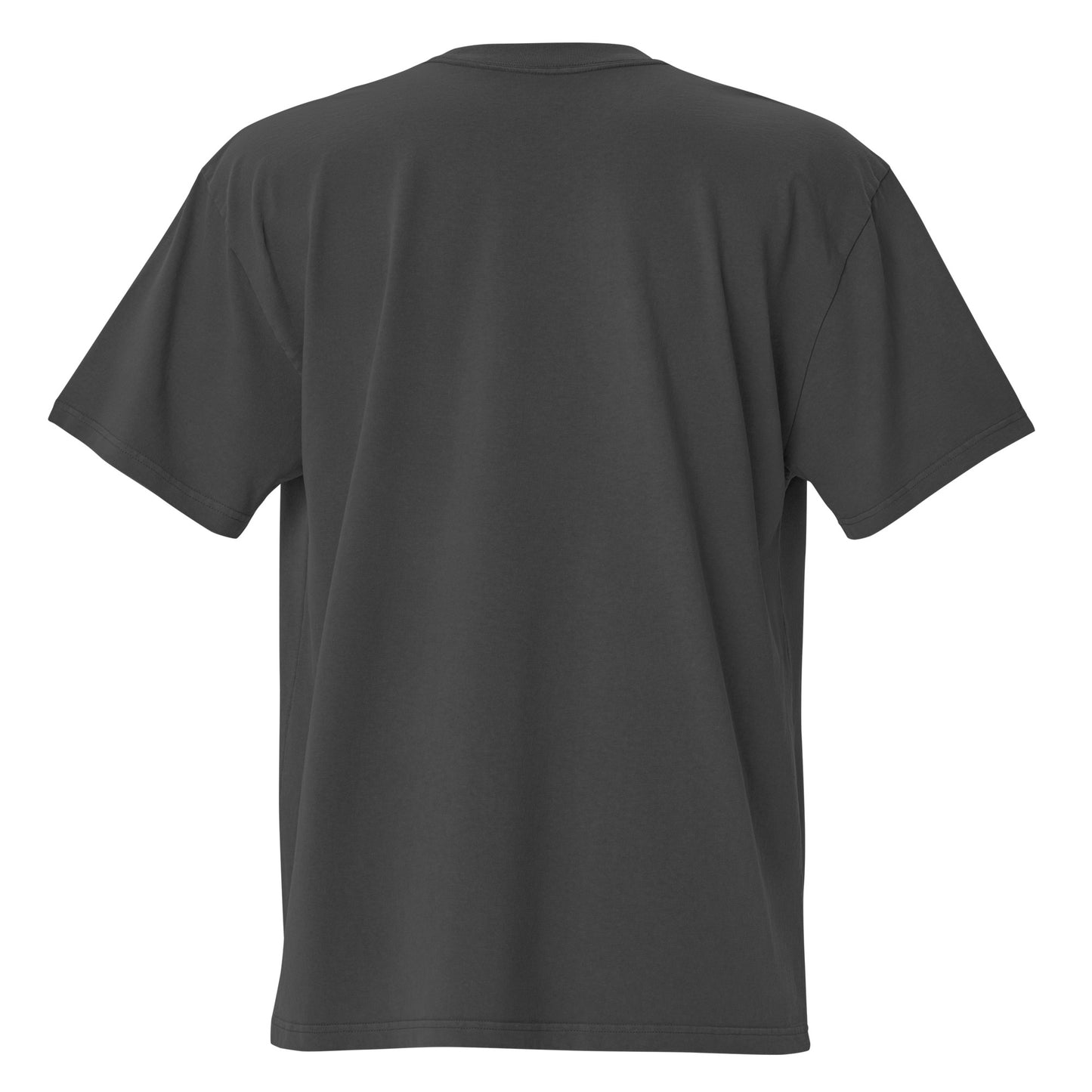 TINTO tee back view - oversized faded black PaisaRican