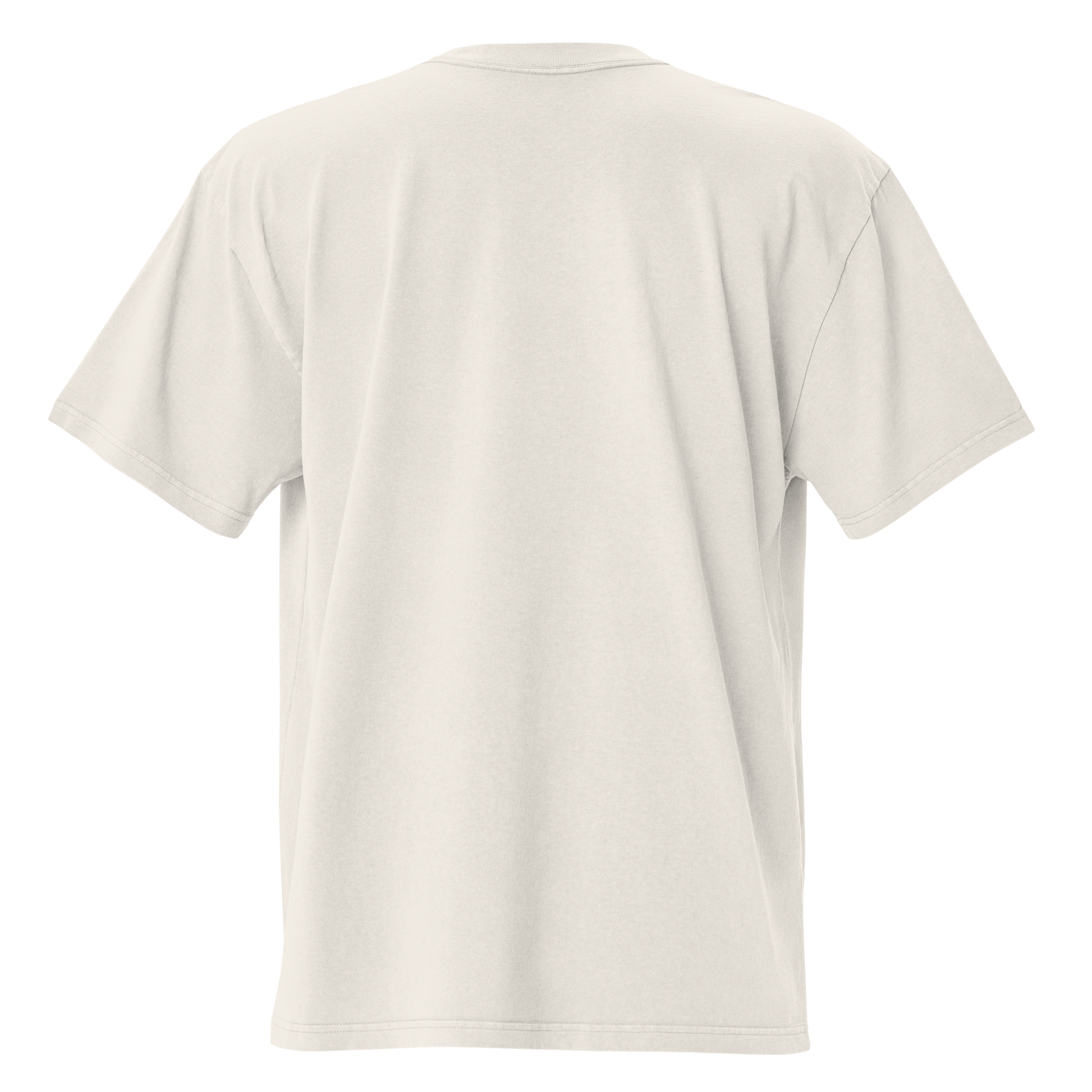  Camiseta oversized faded BONE/CREMA con texto "AY BENDITO" — streetwear cultural boricua PaisaRican
