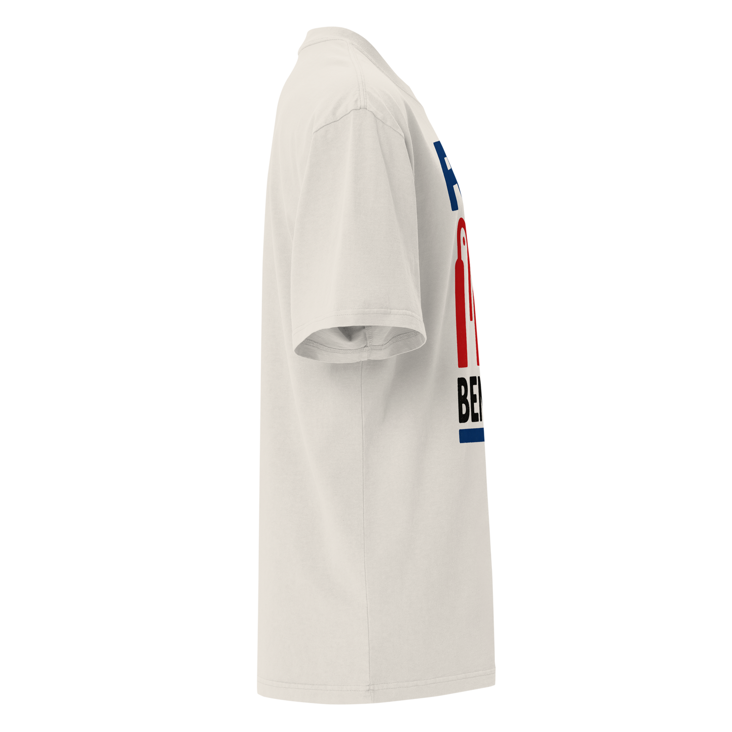  Camiseta oversized faded BONE/CREMA con texto "AY BENDITO" — streetwear cultural boricua PaisaRican
