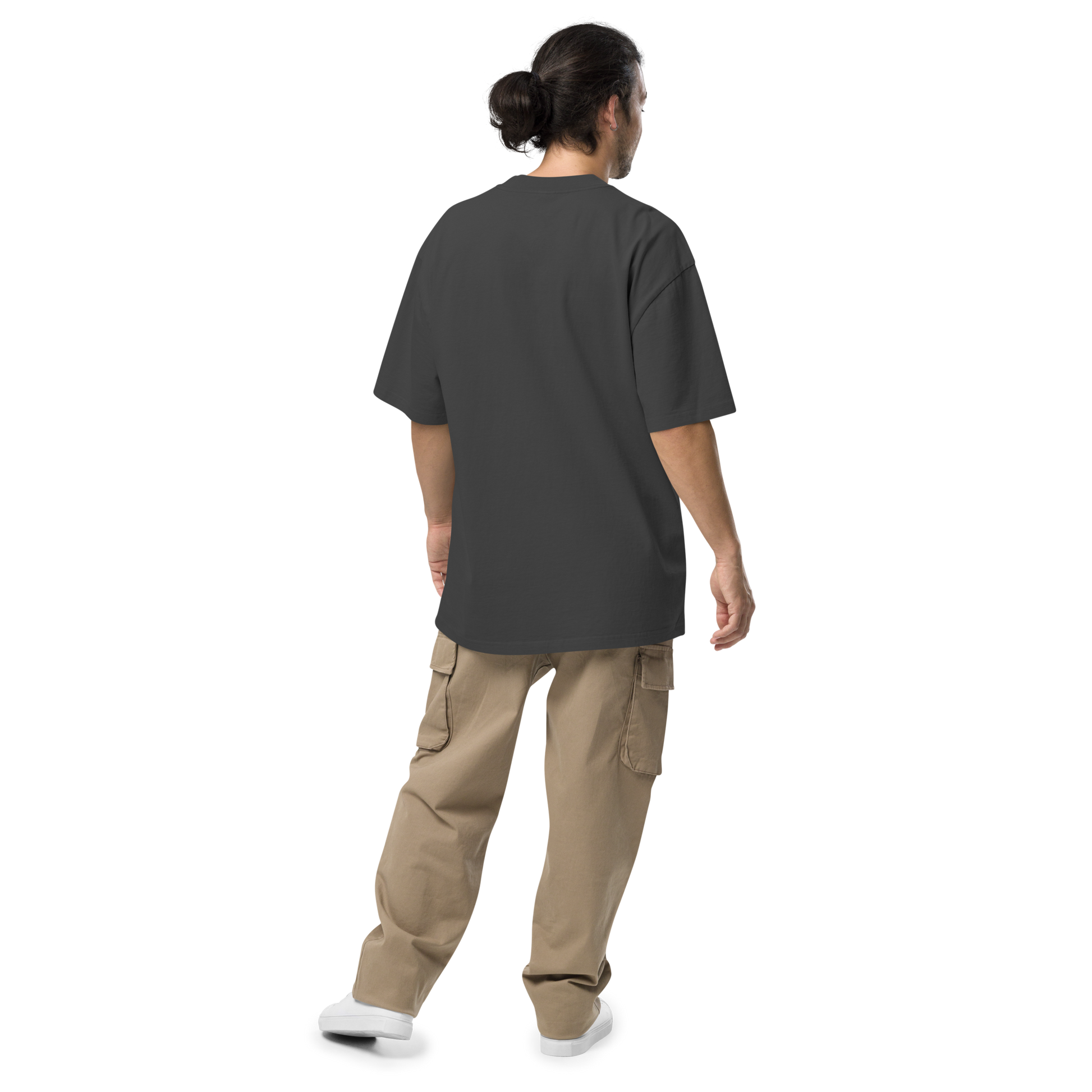 Camiseta oversized faded negra con texto "COQUÍ PARCE" — streetwear fusión boricua-paisa PaisaRican