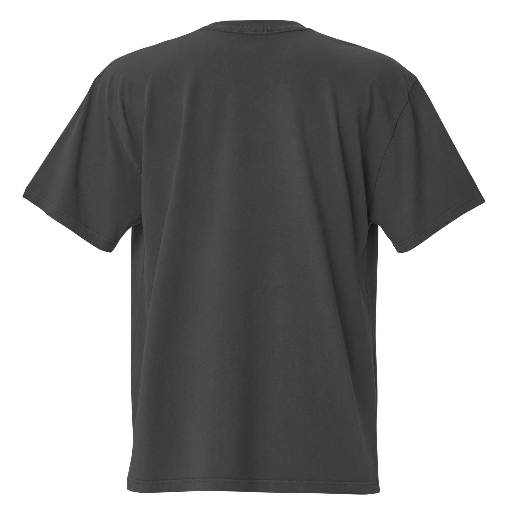 Camiseta oversized faded negra con texto "MANO" — streetwear cultural latino PaisaRican