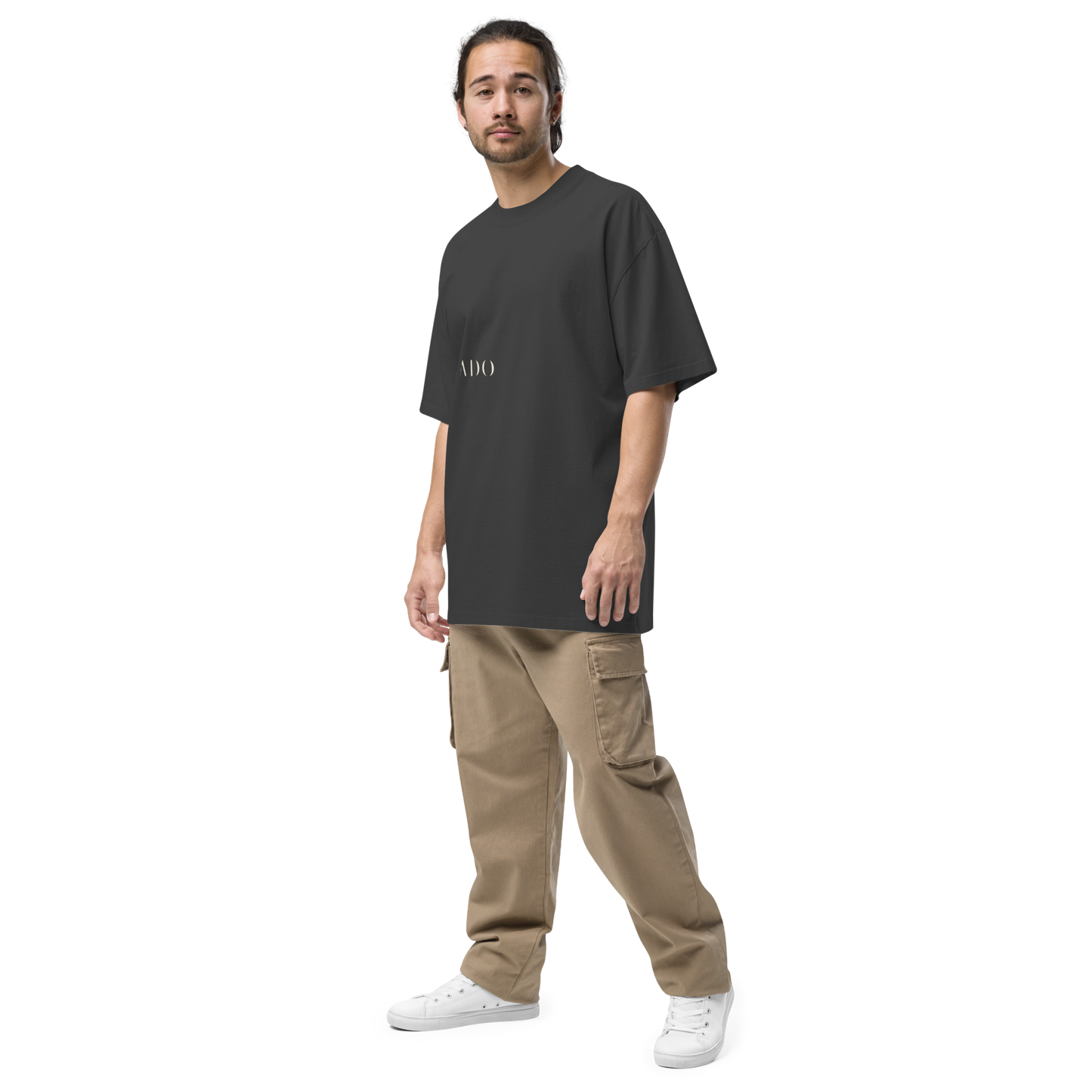 Camiseta oversized faded negra con texto "ASADO" — streetwear cultural paisa-boricua PaisaRican