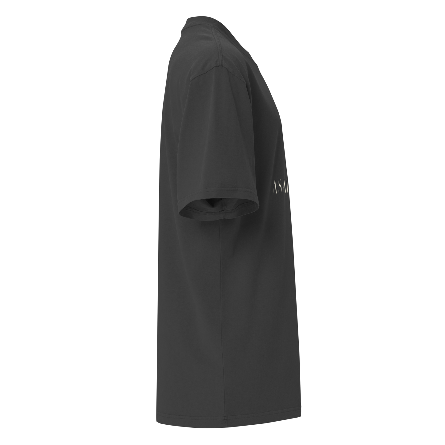 Camiseta oversized faded negra con texto "ASADO" — streetwear cultural paisa-boricua PaisaRican